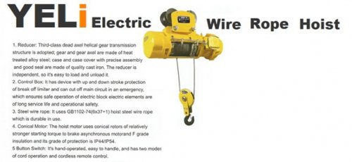 yeli Electric Wire Rope Hoist
