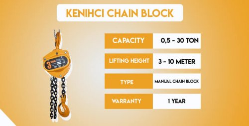 Chain Block Merk Kenichi Made in Japan Chain Block Merk Kenichi Made in Japan