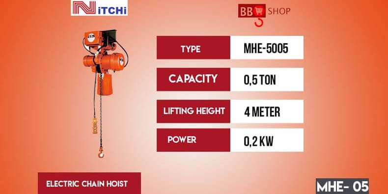 Electric Chain Hoist Merk Nitchi Electric Chain Hoist Merk Nitchi