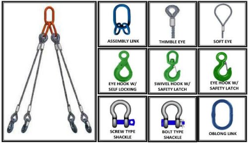 Harga-Wire-Rope-Sling-4-Kaki-Pekanbaru MASTER LINK + 2 kaki