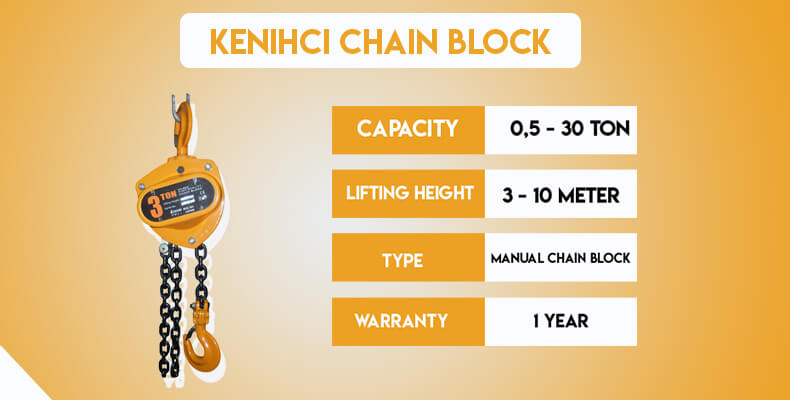 Chain Block Merk Kenichi Made in Japan