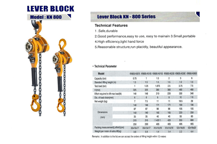 Lever Block Merk Kenichi Made in Japan2 | Crane Hoist Pekanbaru Riau - Buana Jaya Teknik Pekanbaru Lever Block Merk Kenichi Made in Japan2